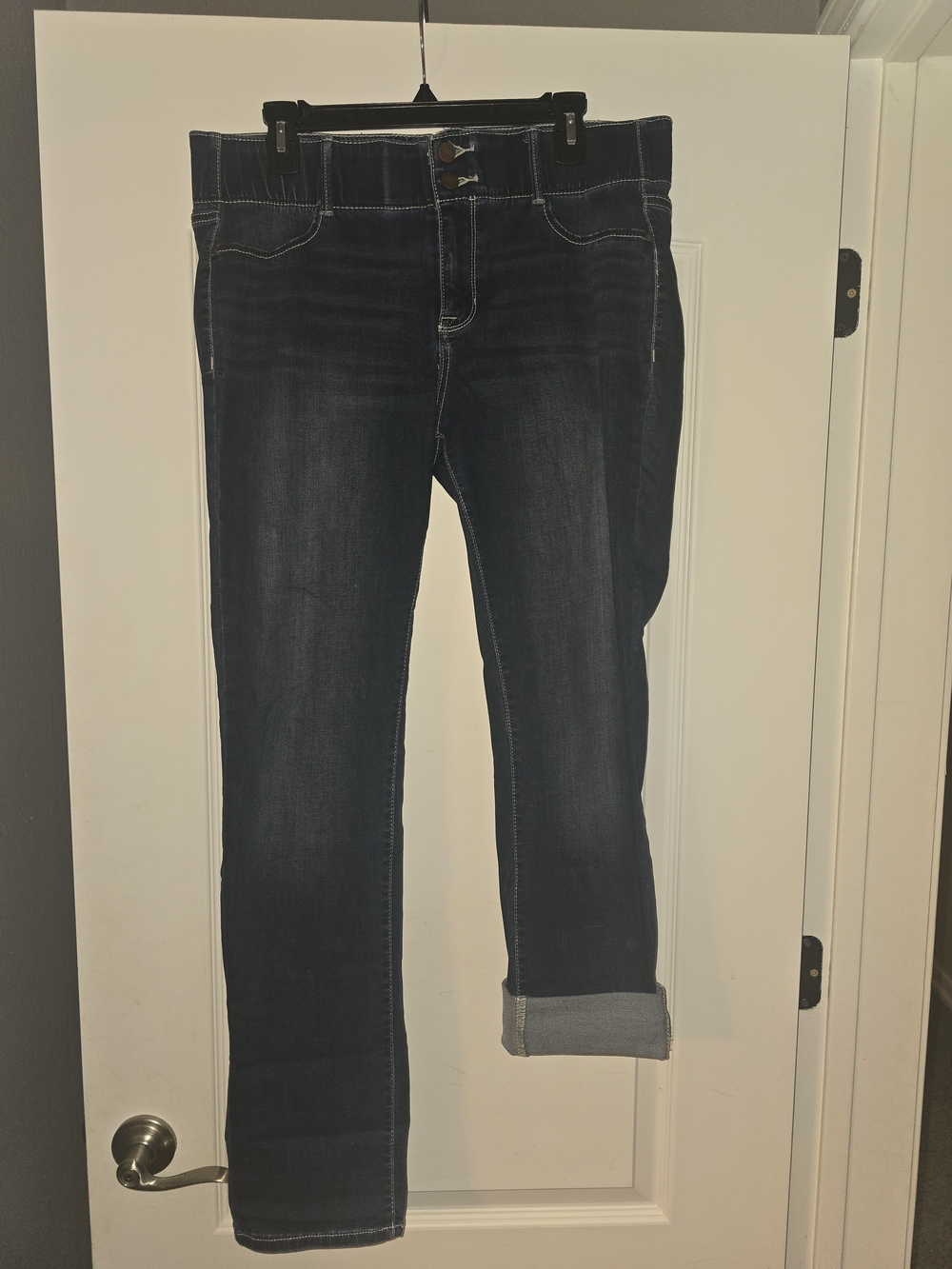 Apt. 9 Dark Wash Stretch Jeggings - Navy Blue